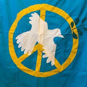 Flag, Vintage Ukrainian Peace Flag